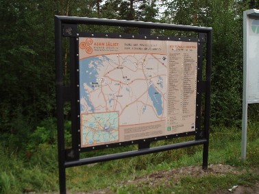 Ajan j�ljet opastetaulut